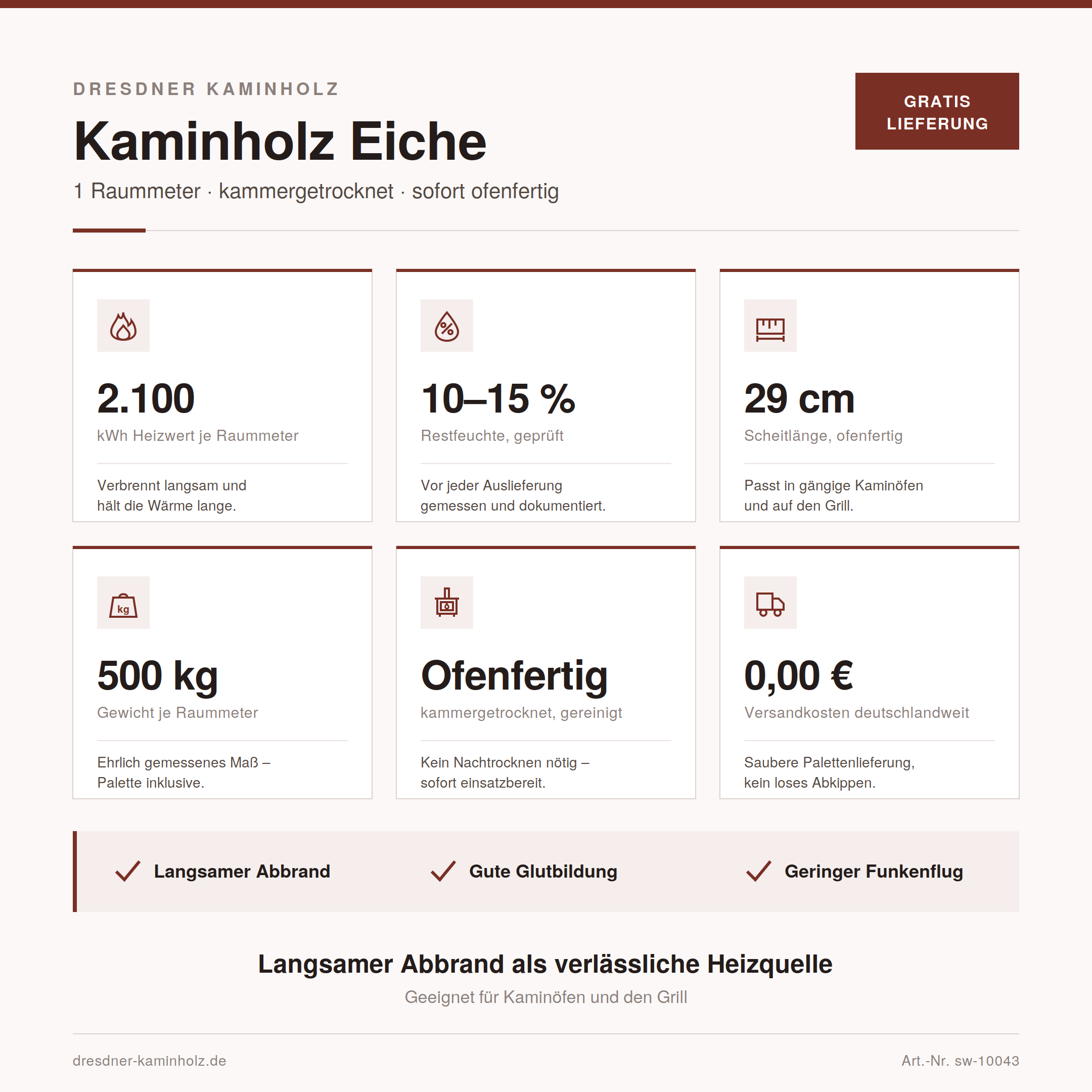 1 Raummeter Kaminholz Eiche – Bild 4